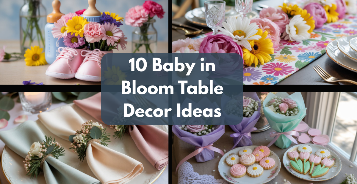 Baby in Bloom Table Decor Ideas