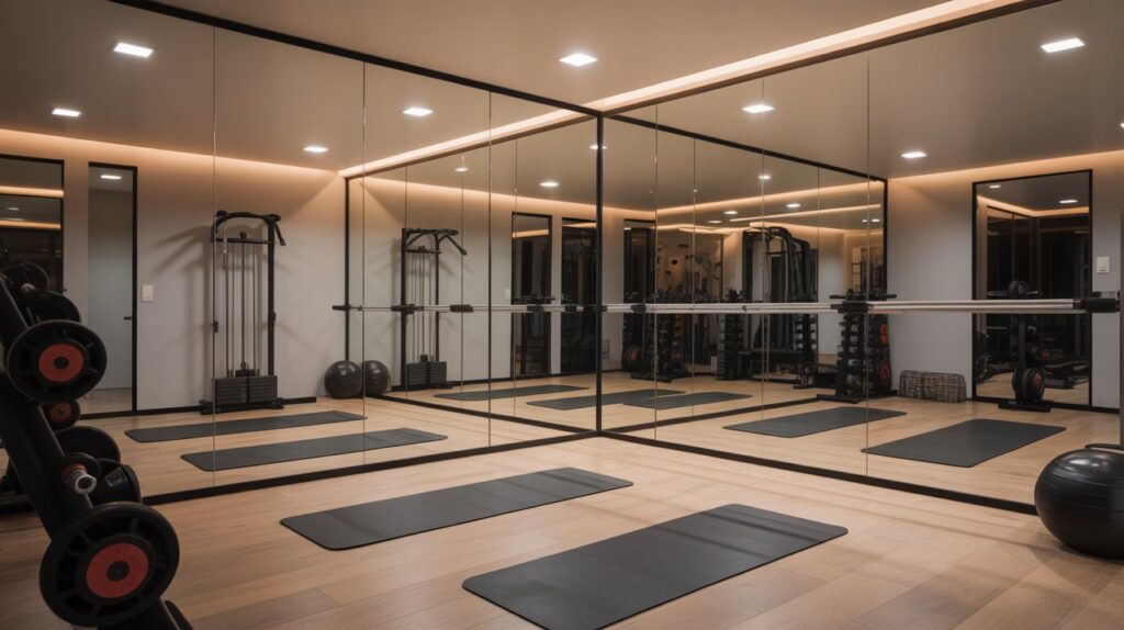 Mirrored Walls for Space and Reflection