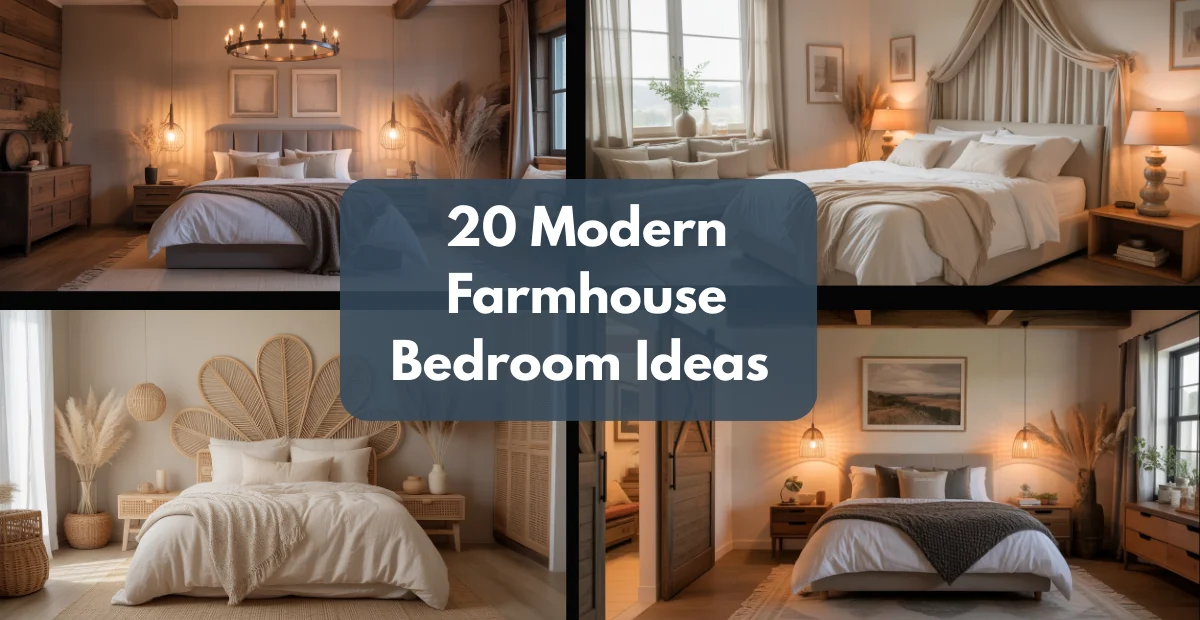 20 Modern Farmhouse Bedroom Ideas