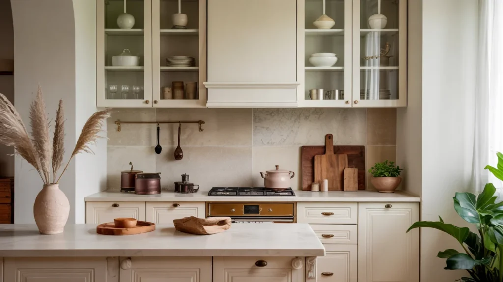 Warm Beige Cabinets