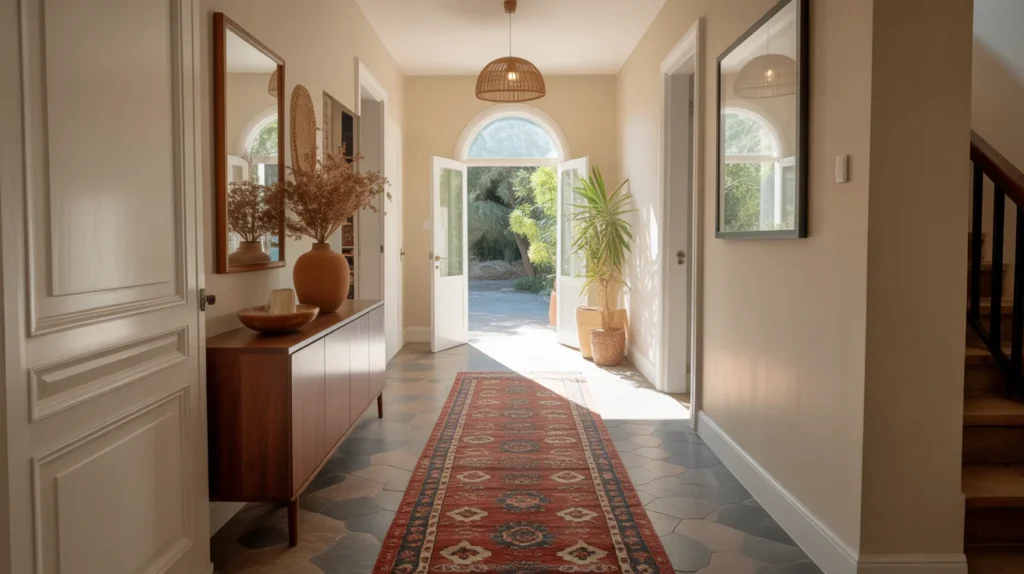 Add a Runner Rug for Visual Length