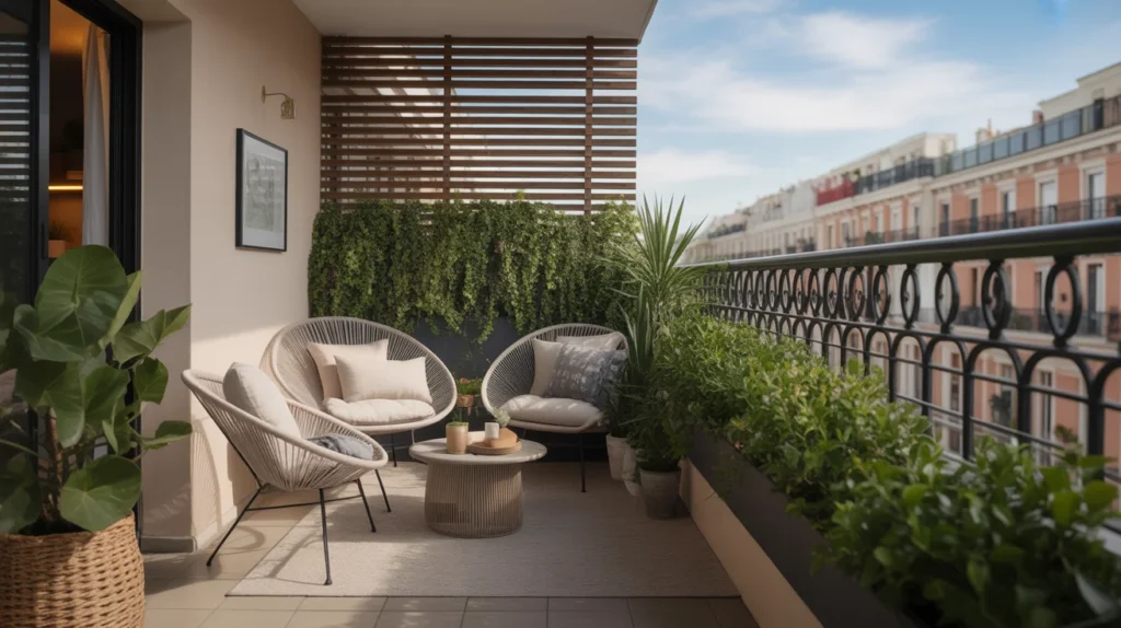 Balcony with Privacy Screen