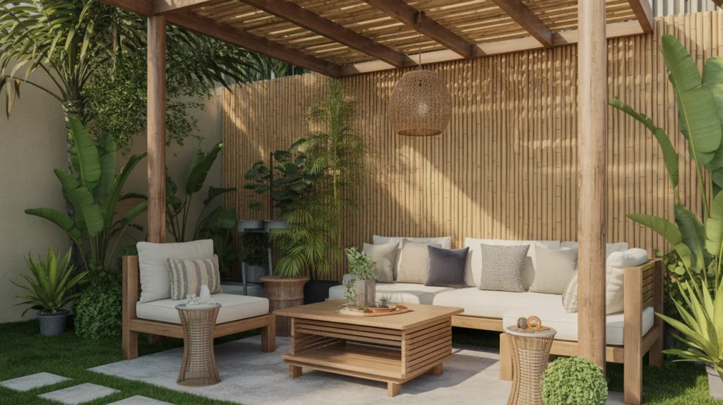 Bamboo Privacy Wall