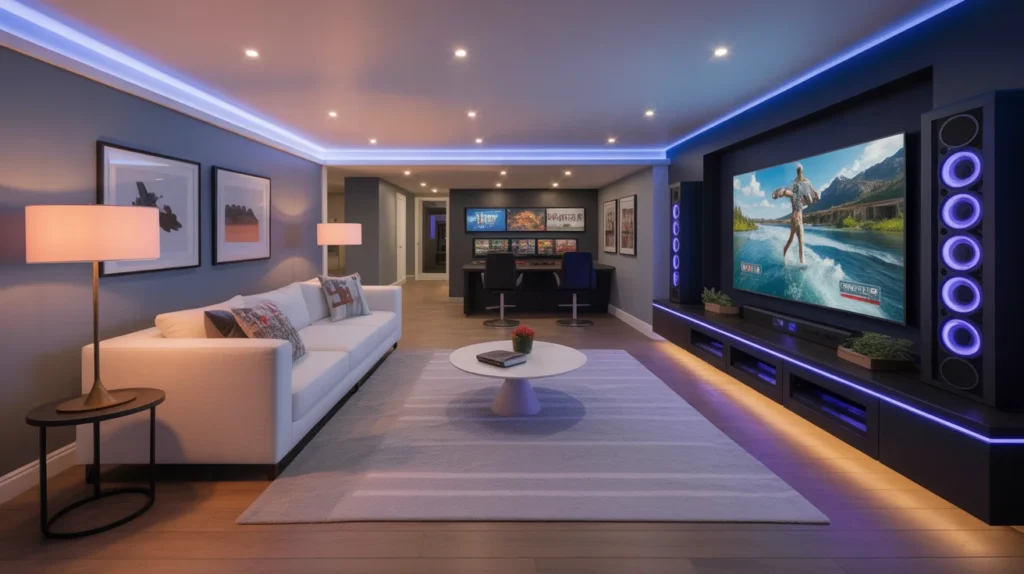 Basement Entertainment Hub