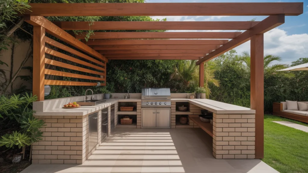Covered Outdoor Kitchen Design