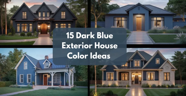 15 Dark Blue Exterior House Color Ideas for a Stylish, Timeless Home