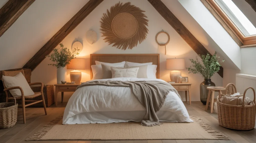  Farmhouse Attic Bedroom