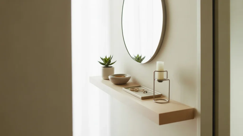 Install a Floating Shelf Instead of a Table