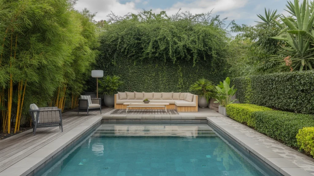 Pool Landscaping with Privacy Plants
