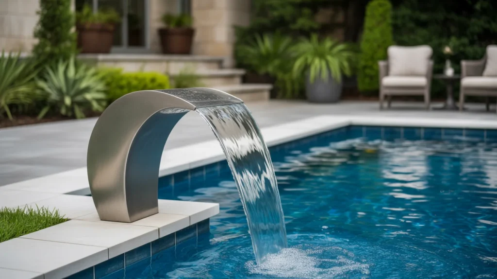 Pool Landscaping with Water Features