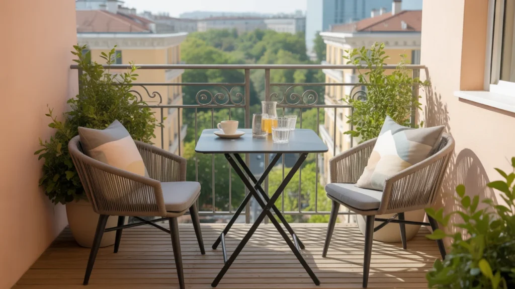 Small Balcony Dining Area