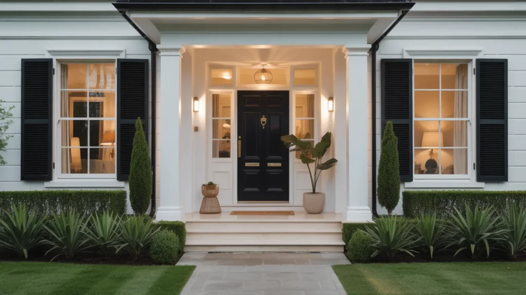 Classic Black Front Door