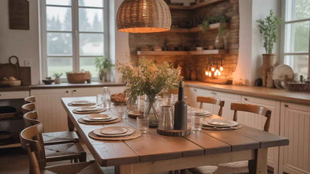 Rustic Wooden Dining Room