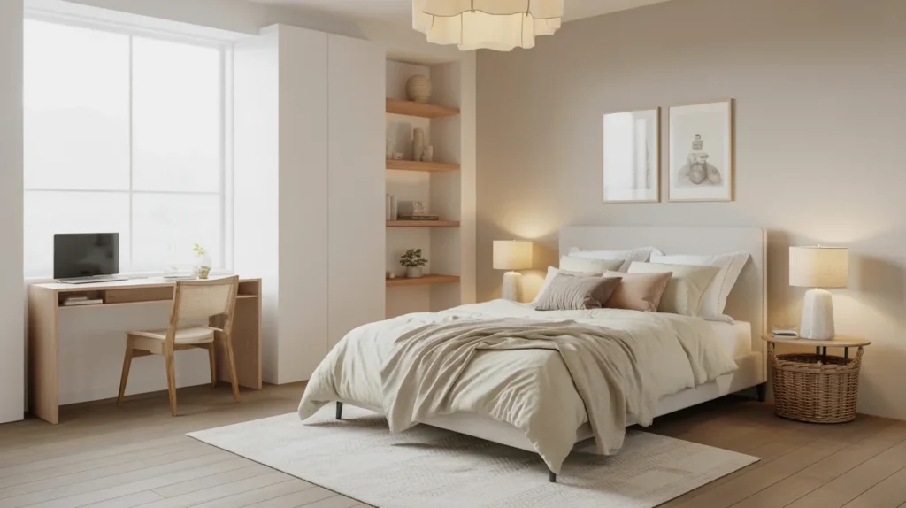 Small Modern Farmhouse Bedroom